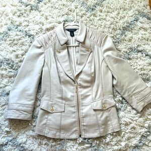 Tan White House Black Market Jacket